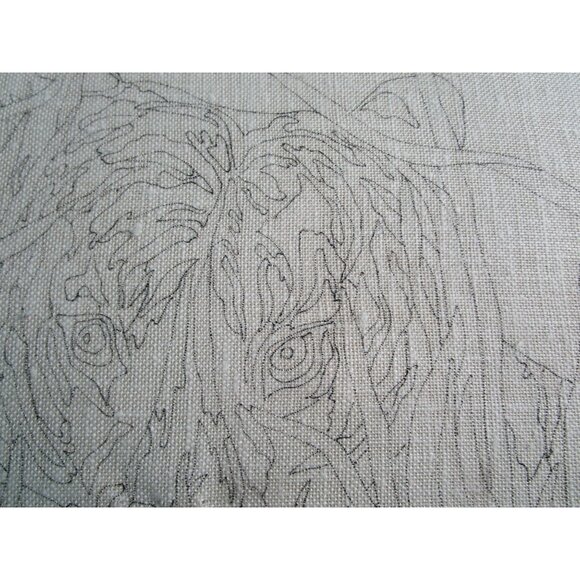 Vintage Wonder Art Wool Stitchery Tiger Picture Embroidery Kit Unworked - Picture 3 of 10